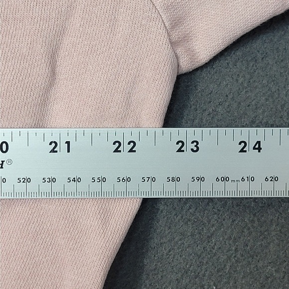 NWT Victoria's Secret PINK Cropped Polo Pullover Sweatshirt Pink Fleece Medium - Picture 6 of 8